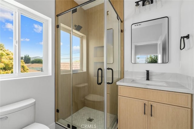 4641 W 130th St, Hawthorne, CA 90250 - bathroom with toilet, vanity, and a stall shower