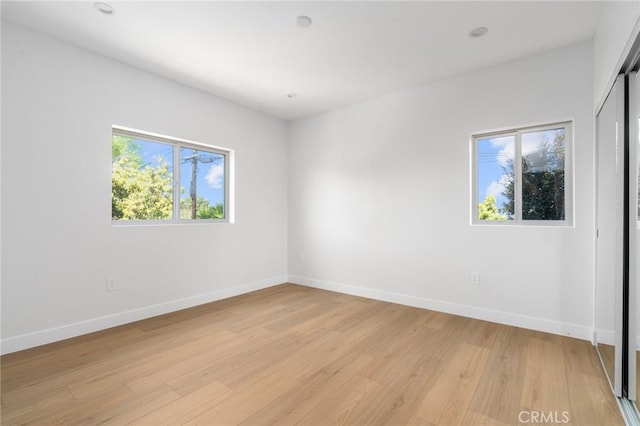 4641 W 130th St, Hawthorne, CA 90250 - empty room with baseboards and light wood finished floors