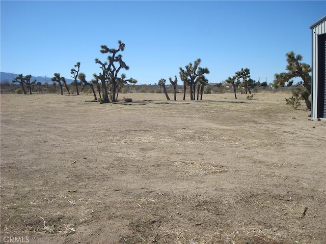 view of yard featuring a rural view