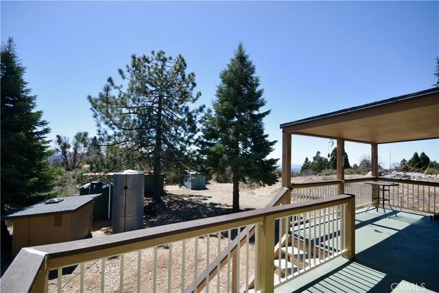 view of wooden terrace