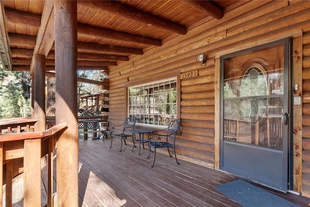 view of deck