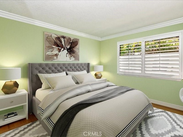 2565 Cliff Rd, Upland, CA 91784 - bedroom featuring wood finished floors and ornamental molding