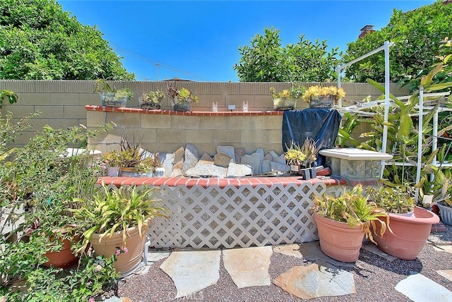 view of fenced backyard