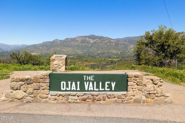 12617 Koenigstein Rd, Santa Paula, CA 93060 - community sign with a mountain view
