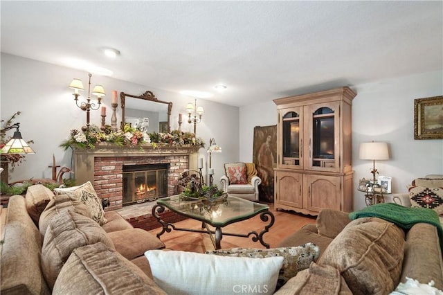 31065 Avenida Del Reposo, Temecula, CA 92591 - living area with light wood finished floors and a fireplace