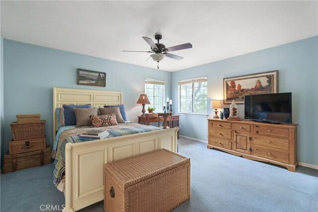 31065 Avenida Del Reposo, Temecula, CA 92591 - carpeted bedroom with baseboards and a ceiling fan