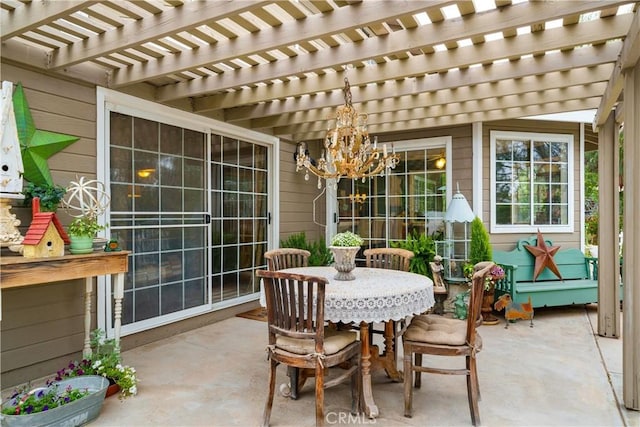 31065 Avenida Del Reposo, Temecula, CA 92591 - view of patio / terrace with a pergola and outdoor dining area