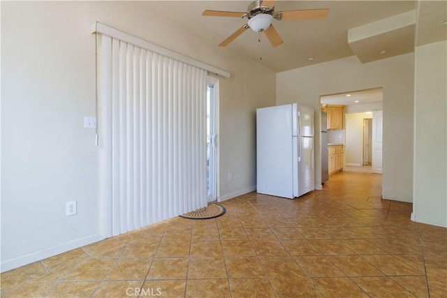 9408 Poplar Ave, Fontana, CA 92335 - empty room with ceiling fan
