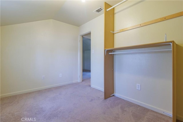 9408 Poplar Ave, Fontana, CA 92335 - unfurnished bedroom featuring carpet floors, vaulted ceiling, baseboards, and a closet