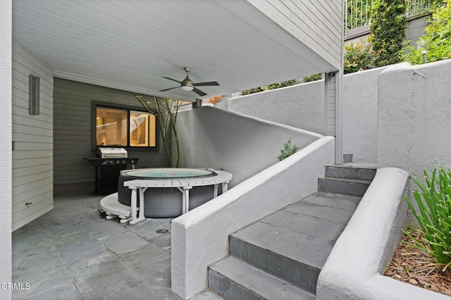 view of stairway