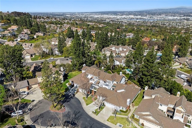 drone / aerial view featuring a residential view