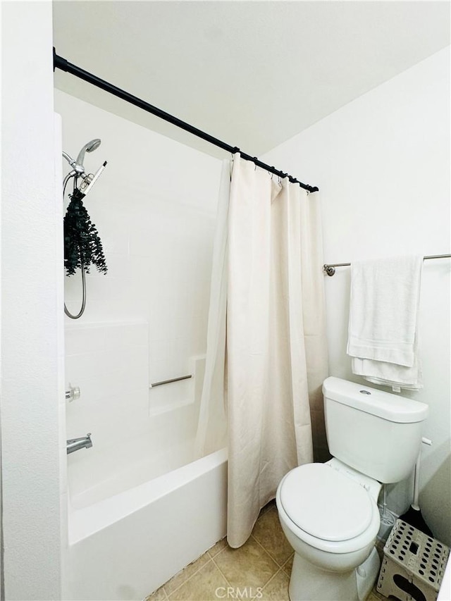 1775 Ohio Ave Unit 213, Long Beach, CA 90804 - bathroom featuring tile patterned floors, shower / bathtub combination with curtain, and toilet