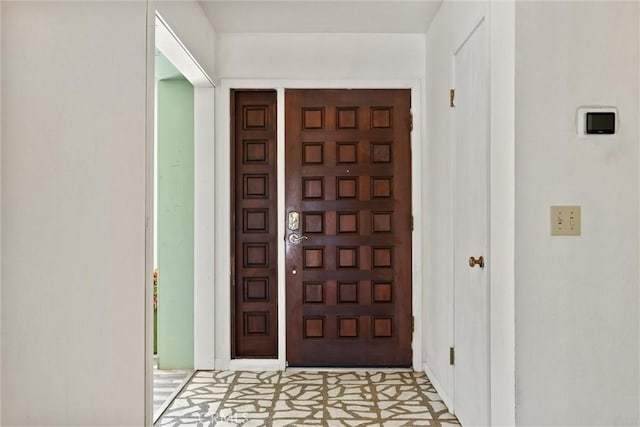 view of entrance foyer
