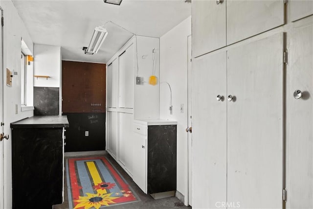 kitchen with light countertops