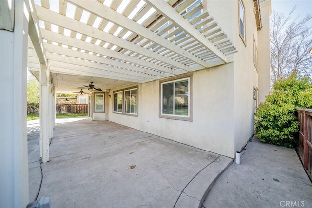 36368 Par Ln, Beaumont, CA 92223 - view of patio with a ceiling fan and a pergola