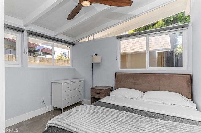 3109 Pattiz Ave, Long Beach, CA 90808 - bedroom featuring multiple windows, baseboards, and ceiling fan
