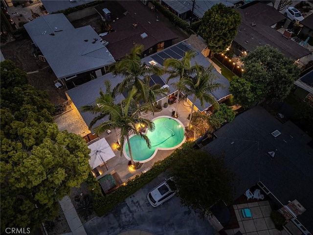 3109 Pattiz Ave, Long Beach, CA 90808 - aerial view of property and surrounding area featuring a pool