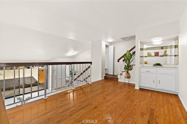 6279 Lincoln Ave, Buena Park, CA 90620 - hall with wood finished floors and stairway