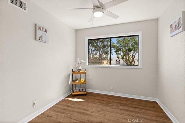6279 Lincoln Ave, Buena Park, CA 90620 - empty room featuring wood finished floors and ceiling fan