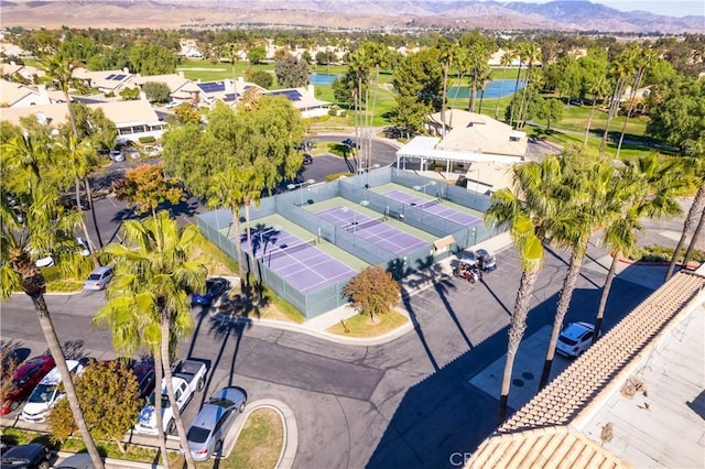 5775 Myrtle Beach Dr, Banning, CA 92220 - aerial perspective of suburban area featuring a water and mountain view