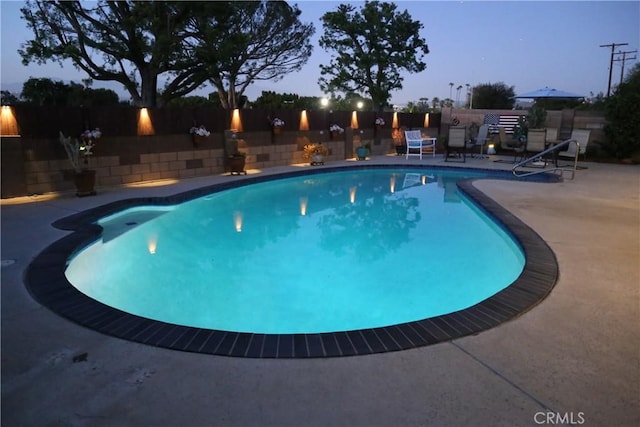 18137 Galatina St, Rowland Heights, CA 91748 - view of swimming pool with a fenced backyard and a patio area