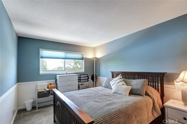 18137 Galatina St, Rowland Heights, CA 91748 - carpeted bedroom with wainscoting and a textured ceiling