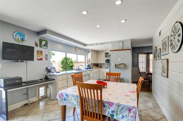 18137 Galatina St, Rowland Heights, CA 91748 - dining room featuring recessed lighting and light tile patterned floors