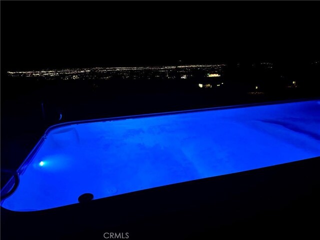 13827 Olathe Rd, Apple Valley, CA 92307 - view of pool at twilight