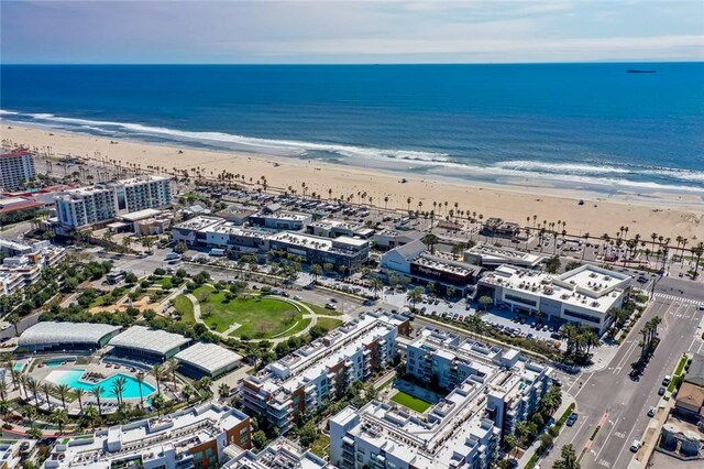 310 Lake St Unit 216, Huntington Beach, CA 92648 - aerial view with a beach view and a water view