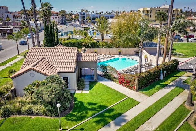 310 Lake St Unit 216, Huntington Beach, CA 92648 - birds eye view of property featuring a residential view