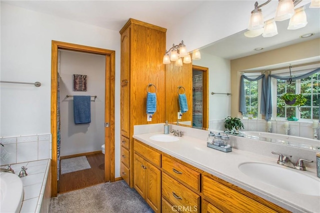 6180 Cedar Ave, Angelus Oaks, CA 92305 - full bath featuring double vanity and a bath