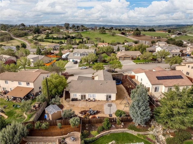 bird's eye view featuring a residential view