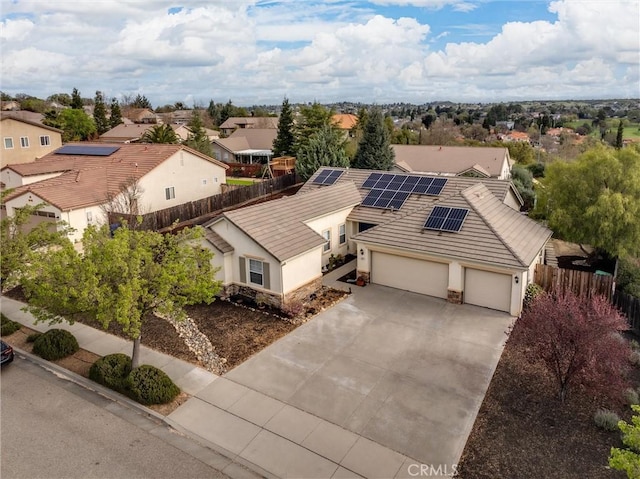 drone / aerial view featuring a residential view
