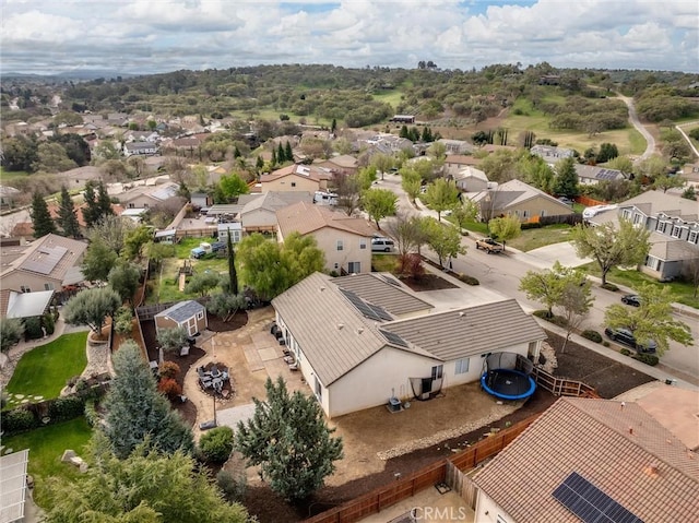 bird's eye view featuring a residential view
