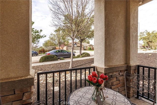 view of balcony