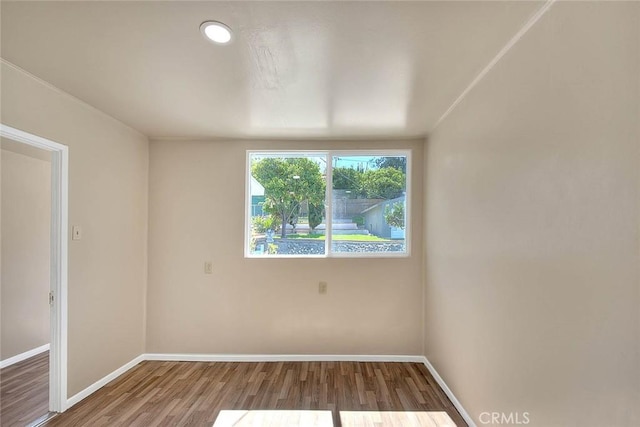 4026 Toland Way, Los Angeles, CA 90065 - unfurnished room with baseboards and wood finished floors