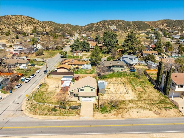14935 Elizabeth Lake Rd, Lake Elizabeth, CA 93532 - drone / aerial view with a mountain view and a residential view