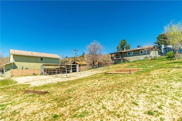 14935 Elizabeth Lake Rd, Lake Elizabeth, CA 93532 - view of yard with an outbuilding and an exterior structure