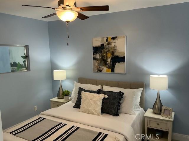 4522 W 156th St, Lawndale, CA 90260 - bedroom with ceiling fan