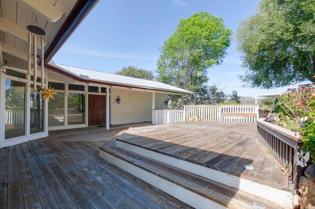 view of deck