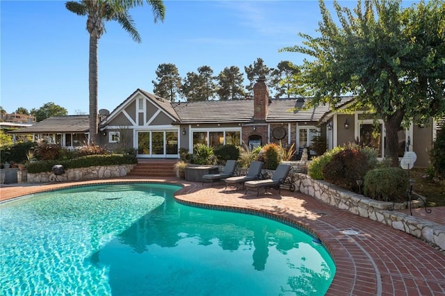 2501 Novato Pl, Palos Verdes Estates, CA 90274 - swimming pool featuring a patio area