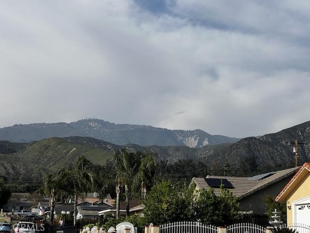 view of mountain feature