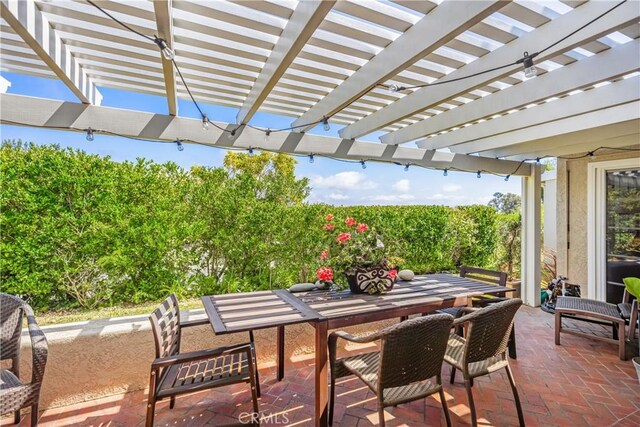 22876 Montalvo Rd, Laguna Niguel, CA 92677 - view of patio / terrace featuring outdoor dining space and a pergola