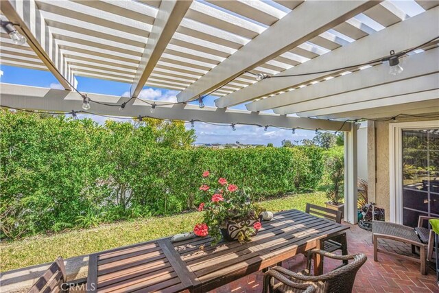 22876 Montalvo Rd, Laguna Niguel, CA 92677 - view of patio / terrace with outdoor dining space and a pergola