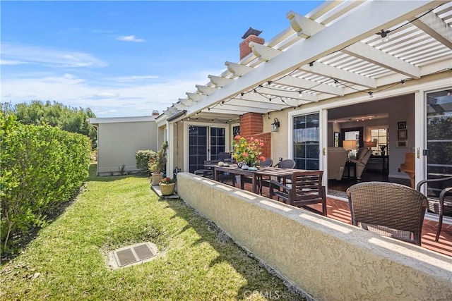 22876 Montalvo Rd, Laguna Niguel, CA 92677 - view of green lawn featuring a pergola