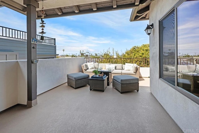 2264 Soto St, San Diego, CA 92107 - view of patio / terrace featuring an outdoor living space and a balcony