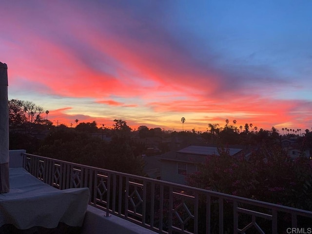 2264 Soto St, San Diego, CA 92107 - view of balcony at dusk