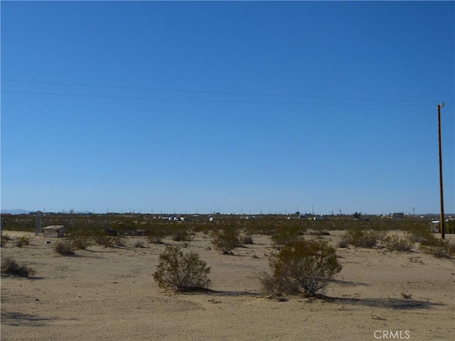 view of landscape featuring a rural view