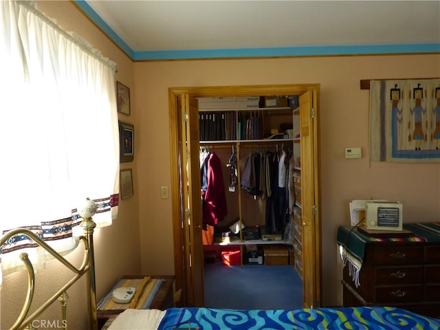 bedroom featuring a closet