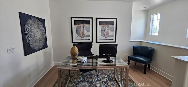 5232 Las Palmas Way, Chino, CA 91710 - home office with wood finished floors and baseboards